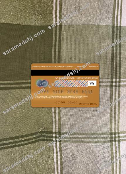Burundi Access bank mastercard photolook back